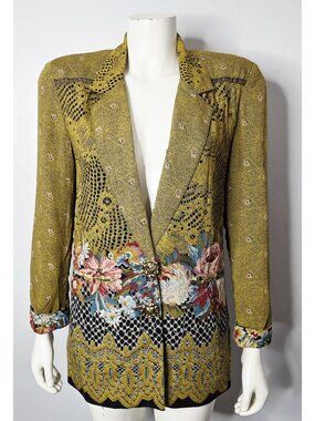 Vintage Statement Mixed Print Maximalist Blazer Jacket